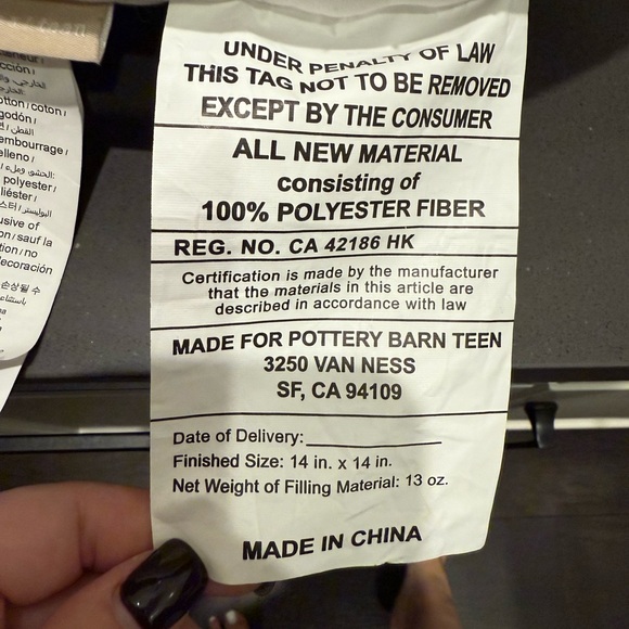 Pottery Barn Teen Hello Kitty Holiday Pillow - Red, Pink, Green - Picture 3 of 4